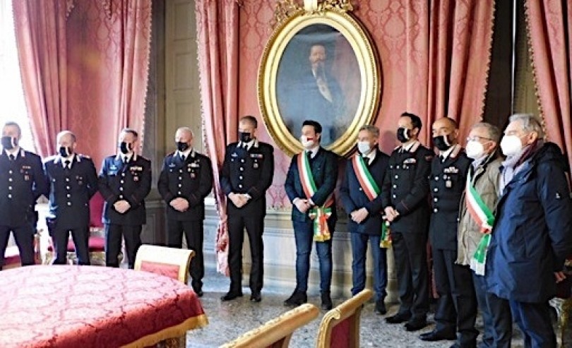 Cerimonia in municipio a Casale per i Carabinieri